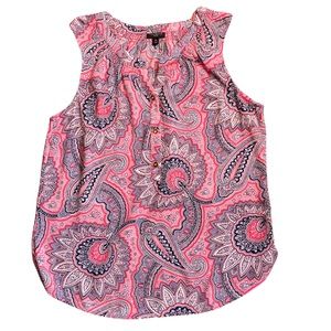 Talbots Sleeveless Paisley Top MP